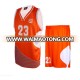 Mens sublimation Quick Dry Orange  basketball  short  Basketball Uniform Set