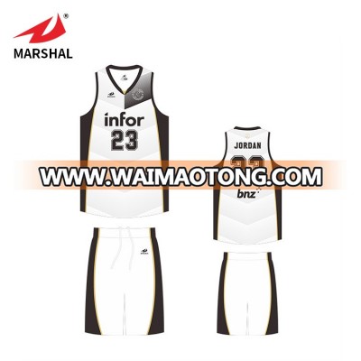 popular reversible basketball set sublimated basketball jersey