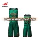 green and black full sublimation wholesale  youth basketball uniforms  basketball jerseys