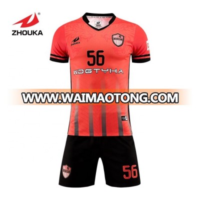 2018-2019 summer season football player uniform soccer kit maker make football jerseys online