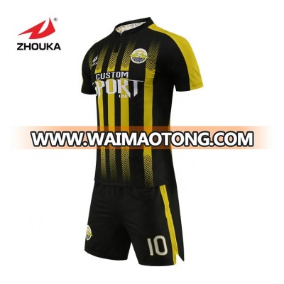 create own  black and gold football jersey custom soccer jersey maker football shirt designer online