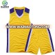 Factory price 50% off shipping wholesale blank basketball jerseys Bright yellow color